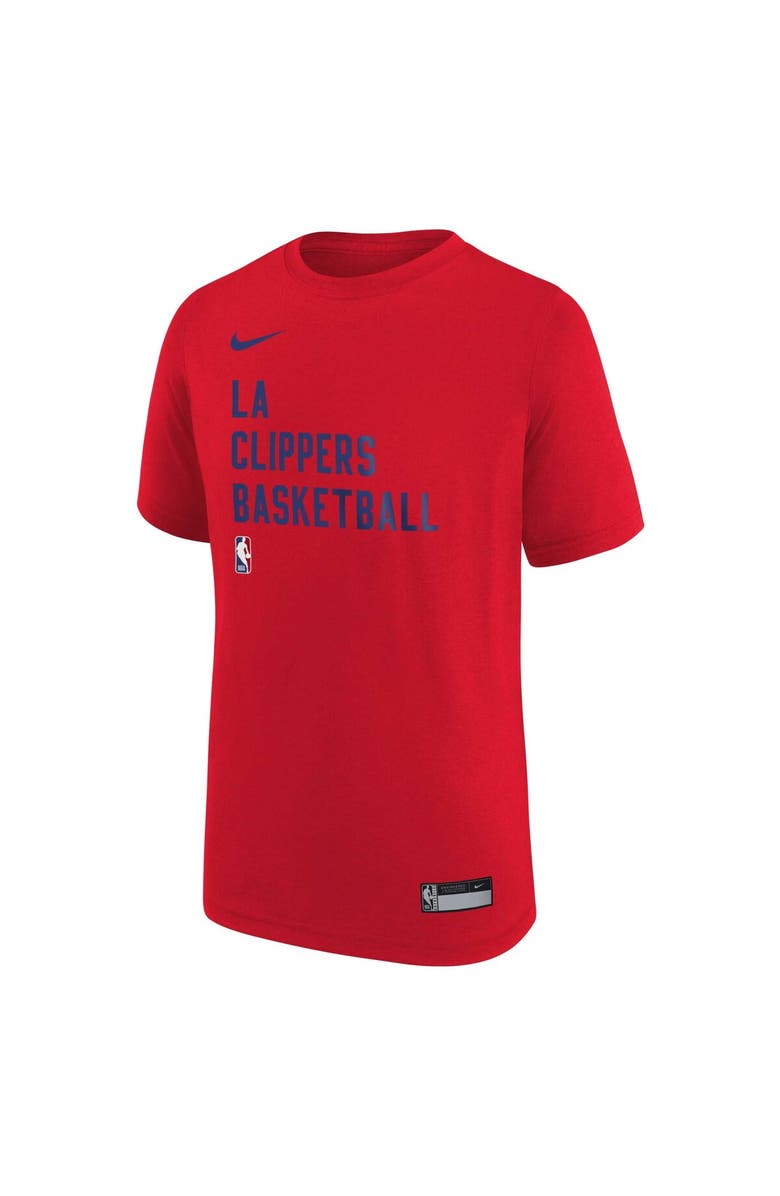 Nike Youth Nike Red LA Clippers Essential Practice T-Shirt, Alternate, color, 
