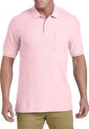 Harbor Bay by DXL Big & Tall Pocket Piqué Polo Shirt