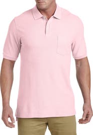 Harbor Bay by DXL Big & Tall Pocket Piqué Polo Shirt