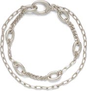Lady Grey Dual Chain Bracelet