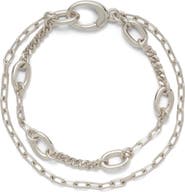 Lady Grey Dual Chain Bracelet
