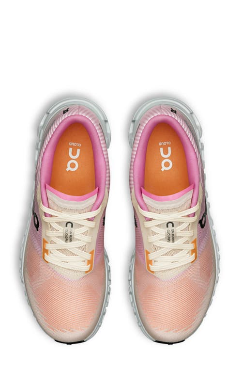 On Vibrant Gradient Sneakers With Cushied Sole In Pink