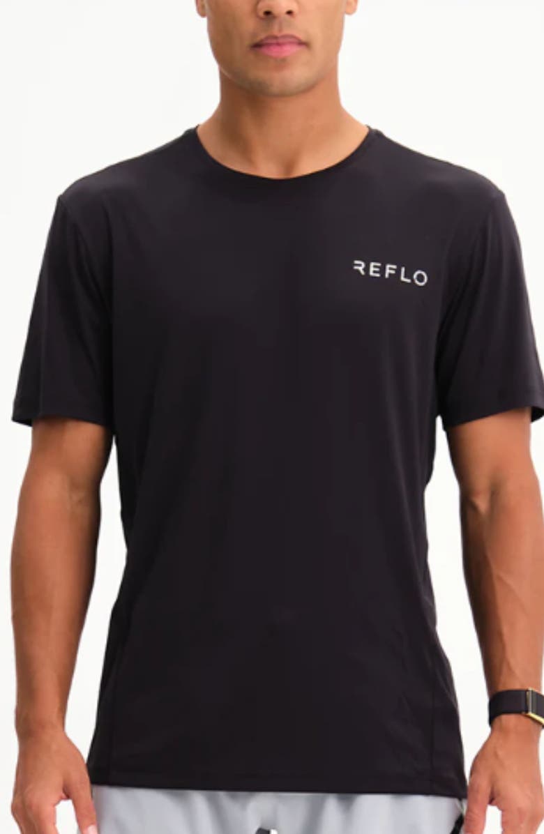 Reflo Hudson Recycled Active T-Shirt, Main, color, Black