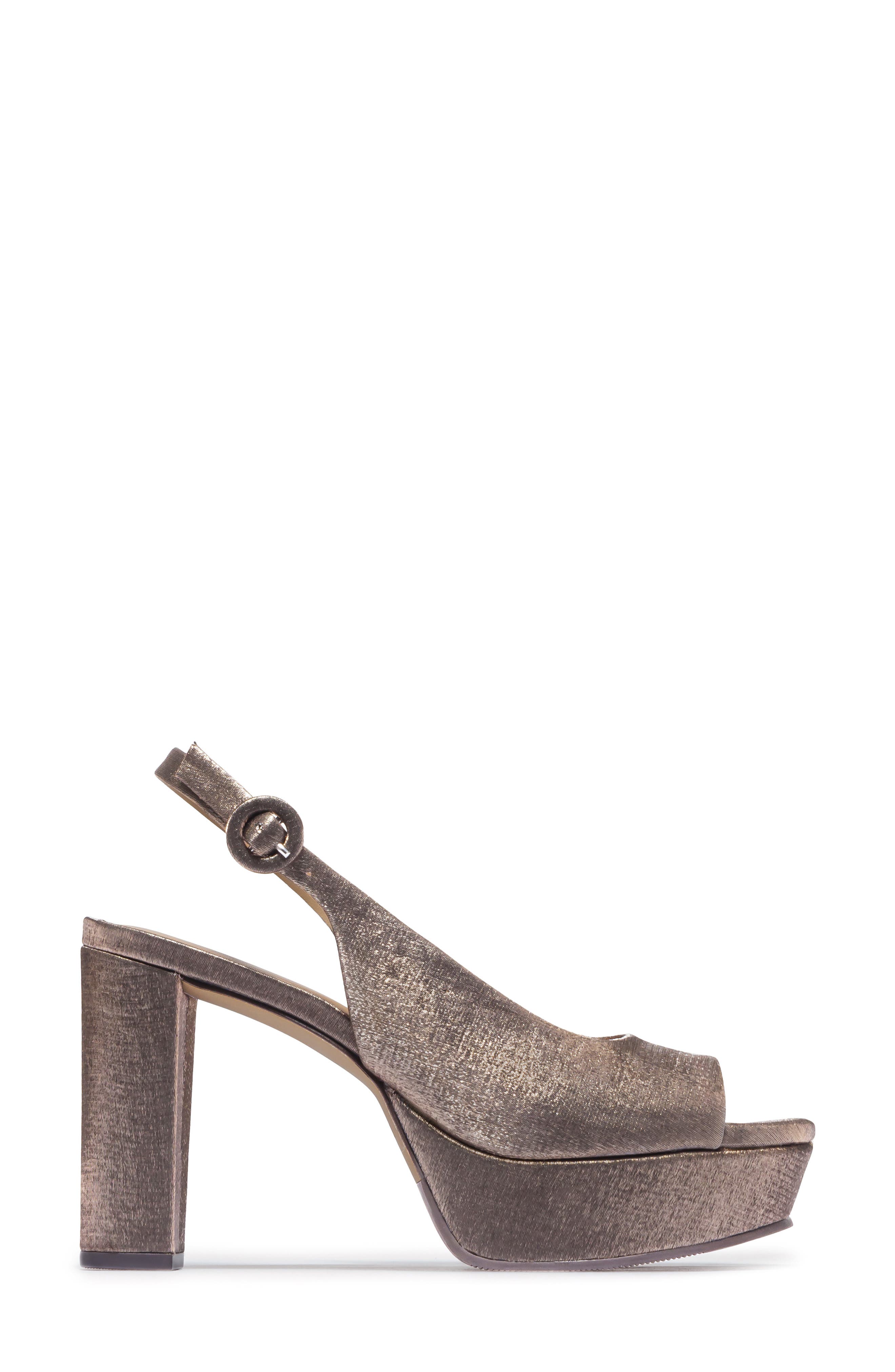 Bernardo Vega Platform Slingback Sandal, Alternate, color, Coffee Tec Vesuvio