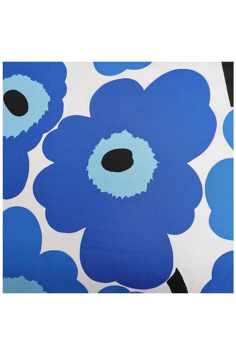 Unikko Duvet Cover & Sham Set, Alternate, color, OPEN BRIGHT BLUE
