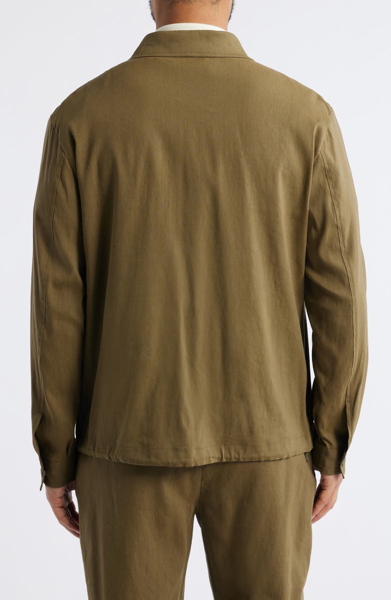 BOSS Carper Linen Blend Jacket, Alternate, color, Dark Green