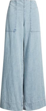 Free People Breezy Pull-On Wide Leg Jeans
