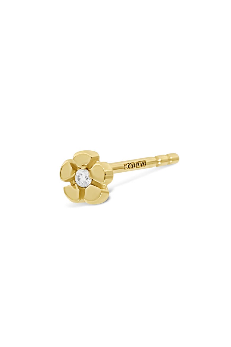 18K Yellow Gold Diamond Flower Stud Earrings, Alternate, color, 18K YELLOW GOLD