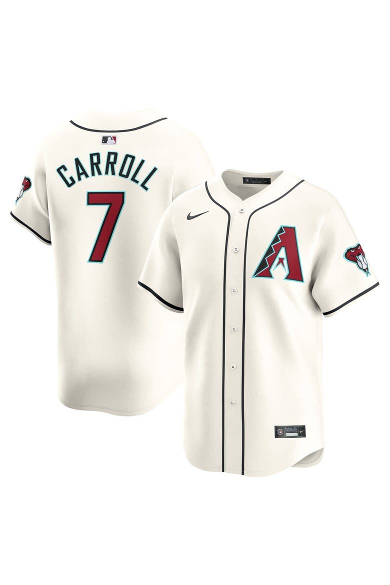 Men's Nike Corbin Carroll White Arizona Diamondbacks Home Limited Player Jersey, Main, color, White