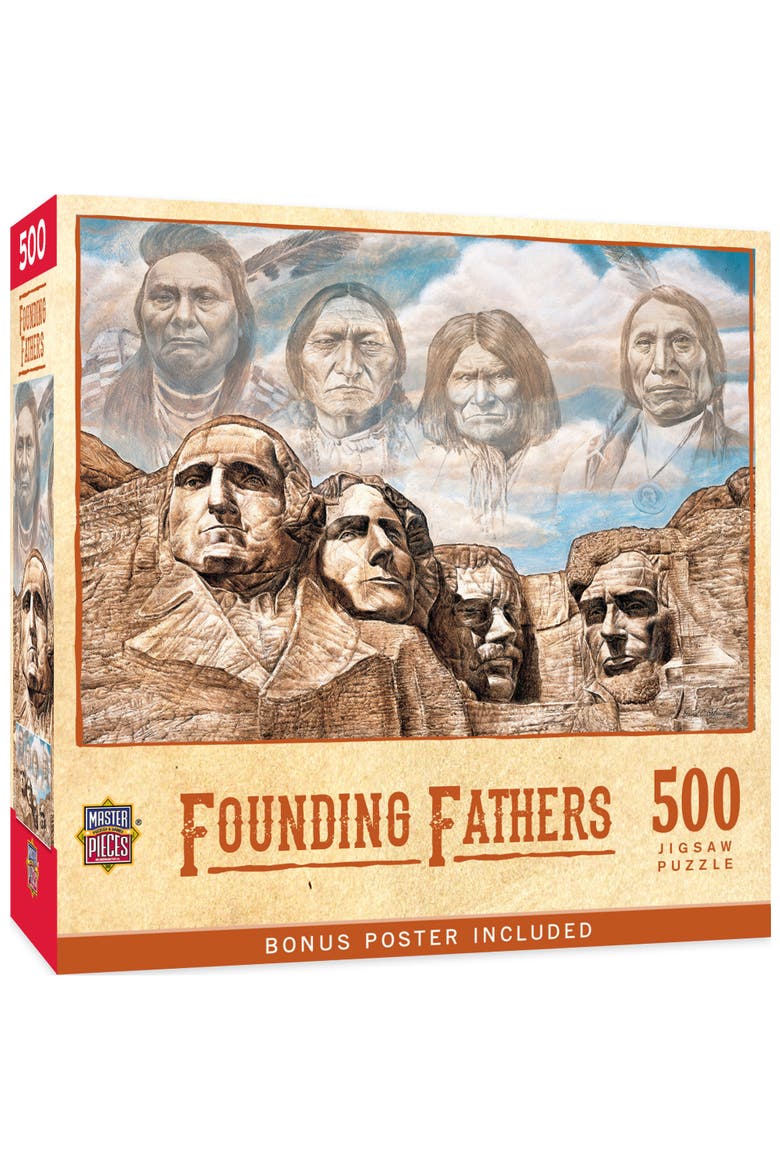 Founding Fathers 500 Piece Jigsaw Puzzle, Main, color, Multicolor