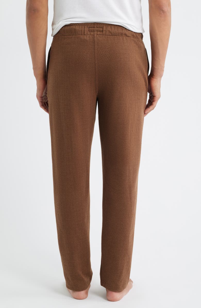 Polo Ralph Lauren Herringbone Twill Pajama Pants, Alternate, color, Branch Brown
