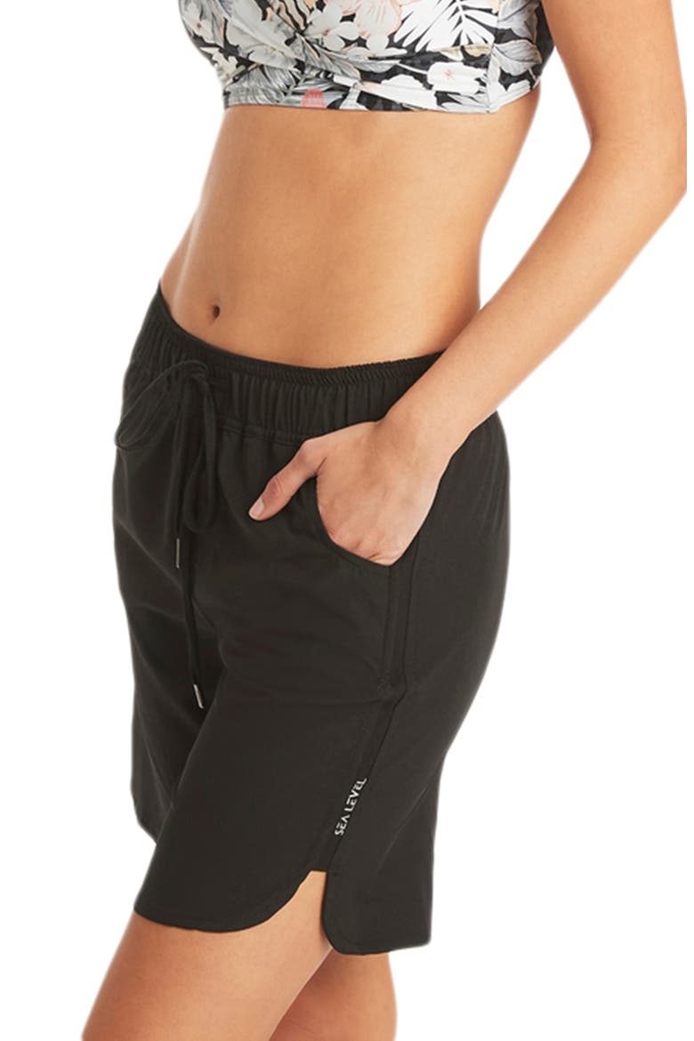7-Inch Stretch Board Shorts, Alternate, color, BLACK