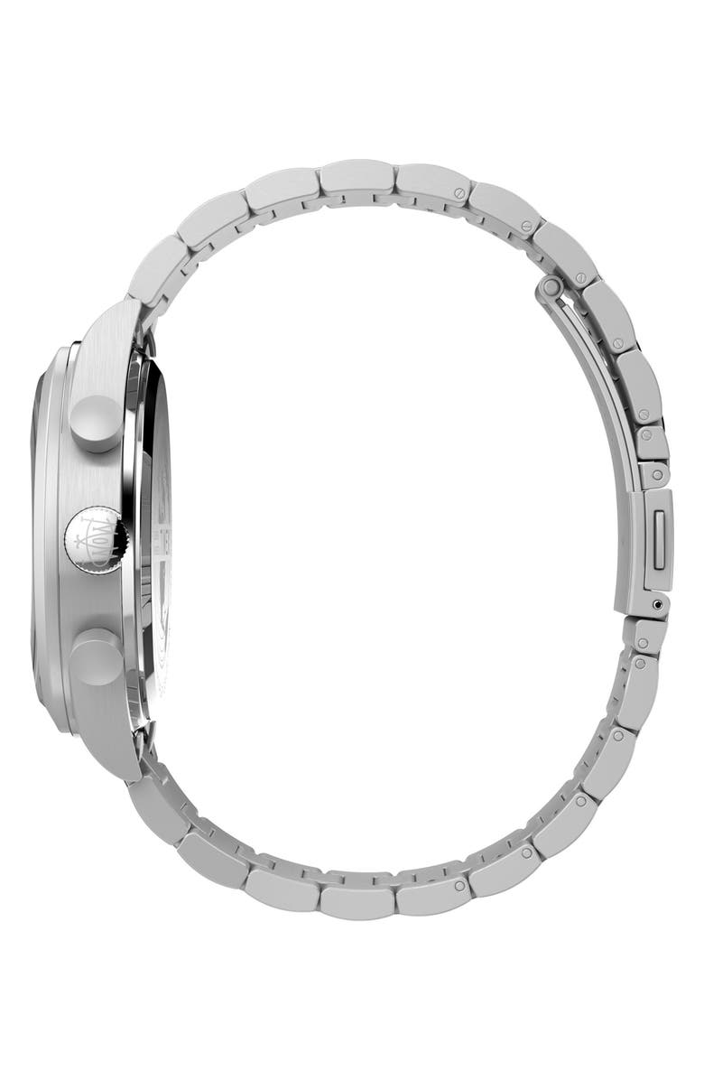 Timex<sup>®</sup> Waterbury Traditional Fly Back Chronograph Bracelet Watch, 43mm, Alternate, color, Stainless Steel