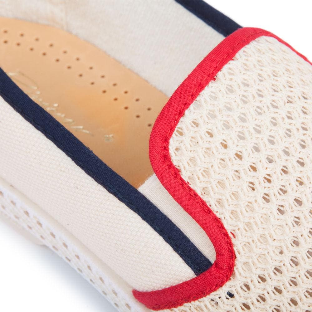 Classic Canvas & Mesh Slip-On Loafer, Alternate, color, Cream/ Contrast