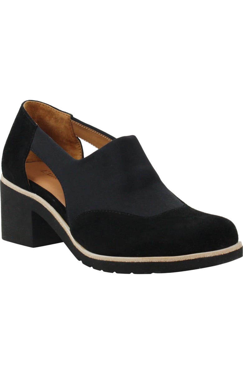 L'Amour des Pieds Questa Cutout Block Heel Loafer, Main, color,