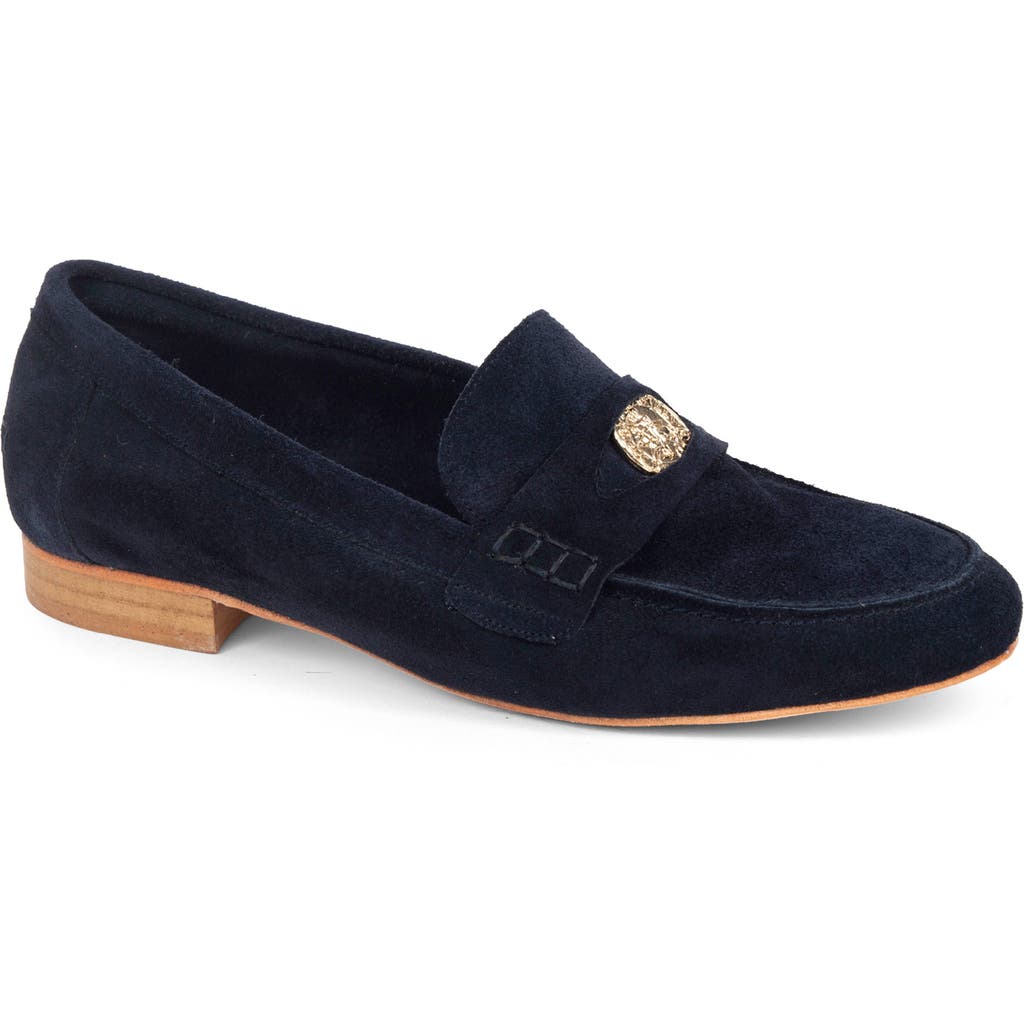 Patricia Green Vince Penny Loafer In Blue