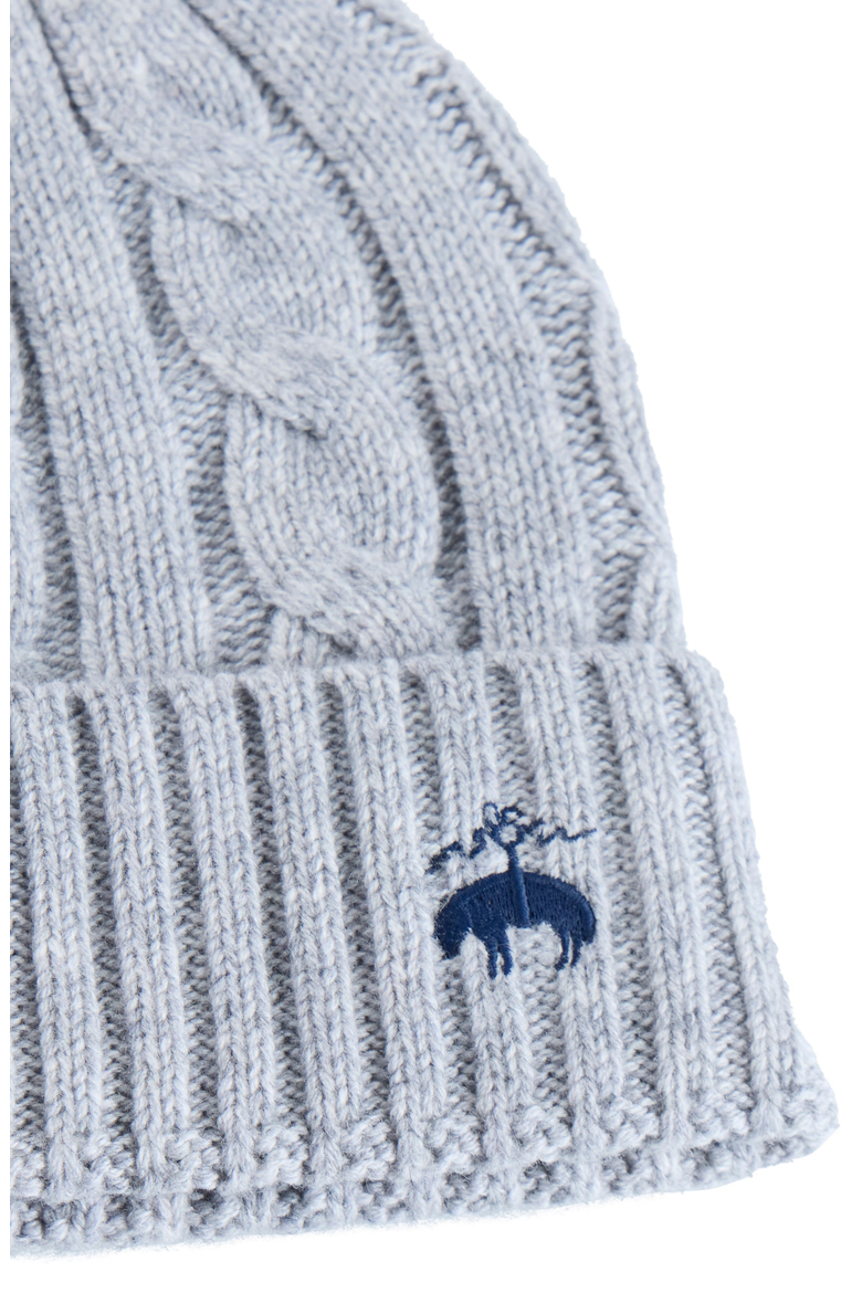 Cashmere Blend Classic Cable Hat, Alternate, color, Med Grey Heather