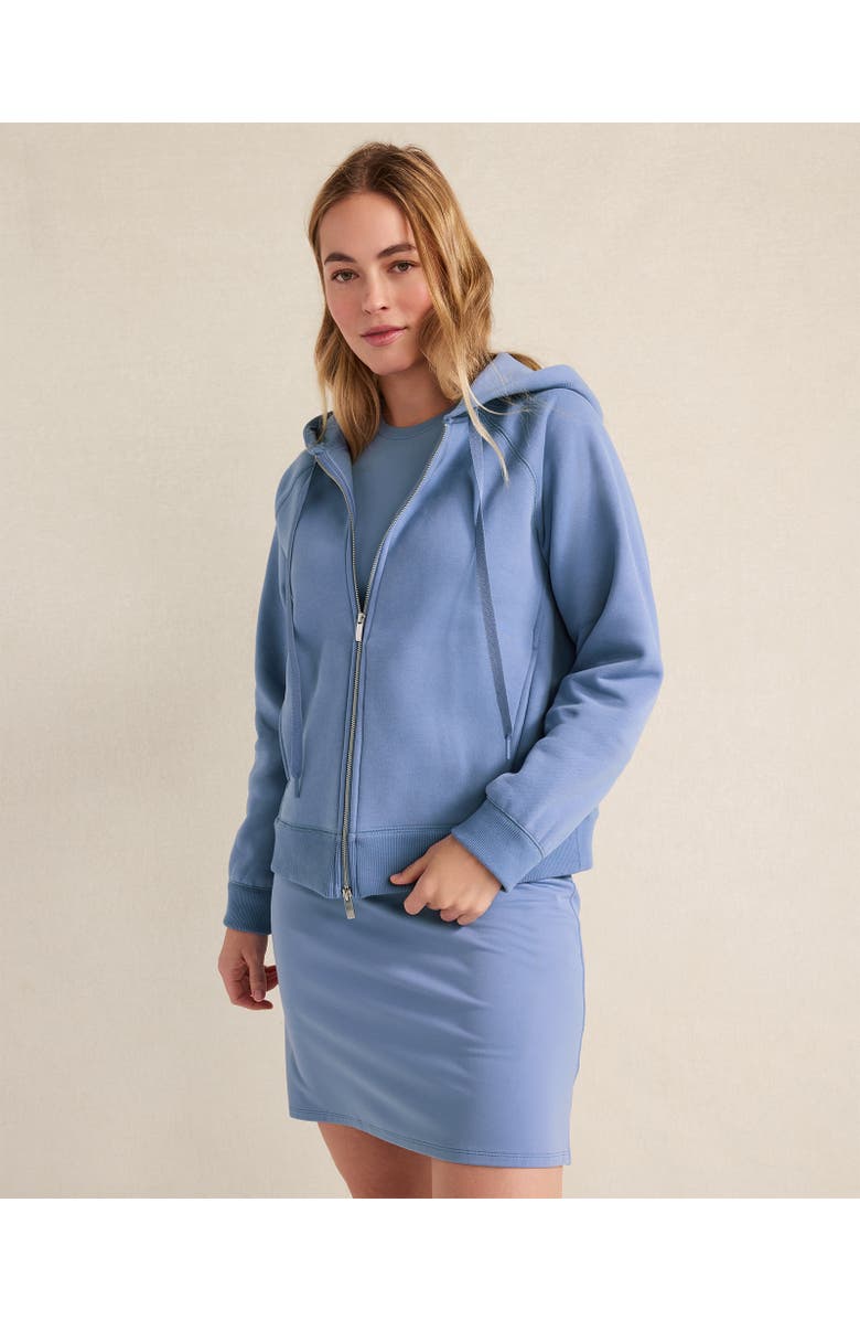 Haven Well Within Cloud Fleece Zip-Up Hoodie, Main, color, Lake