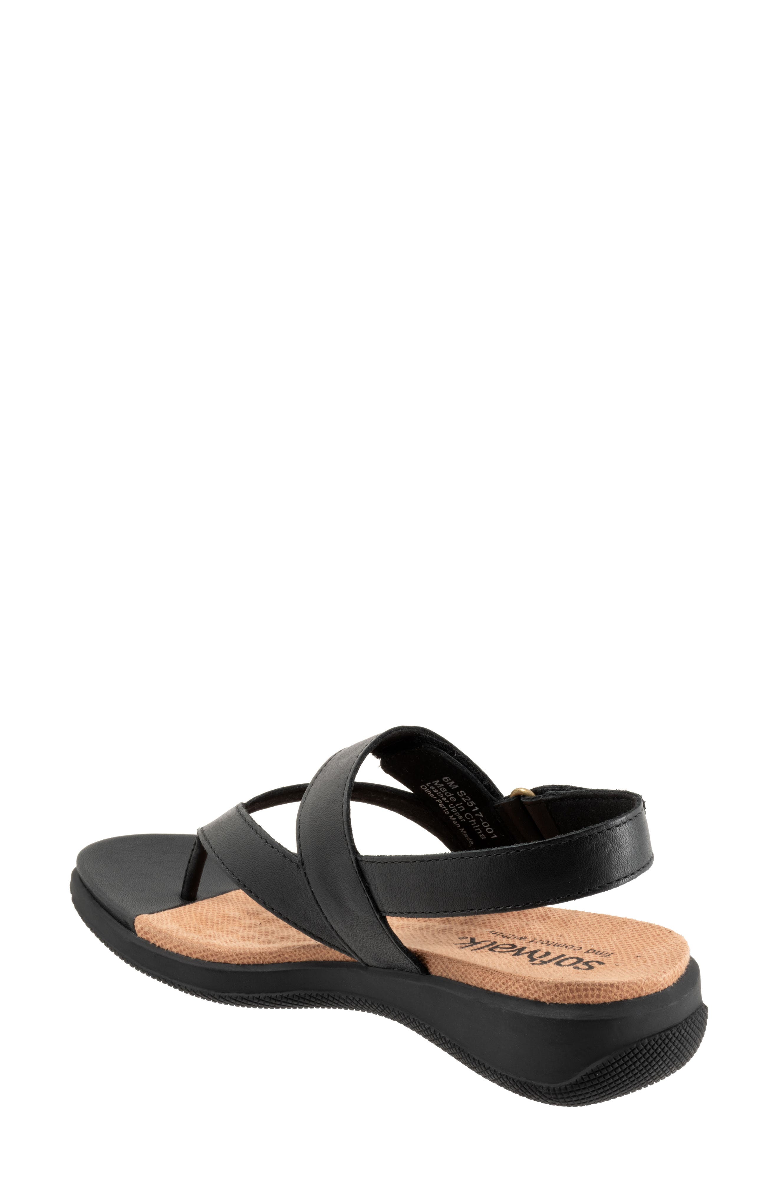 SoftWalk<sup>®</sup> Tracy Slingback Sandal - Multiple Widths Available, Alternate, color, Black