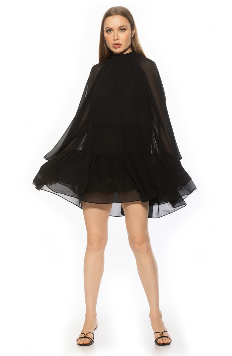 Alexia Admor Pamela Long Sleeve Shift Dress, Alternate, color, Black