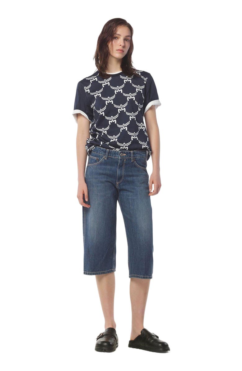 MCM Lauretos Monogram T-Shirt in Organic Cotton, Main, color, 