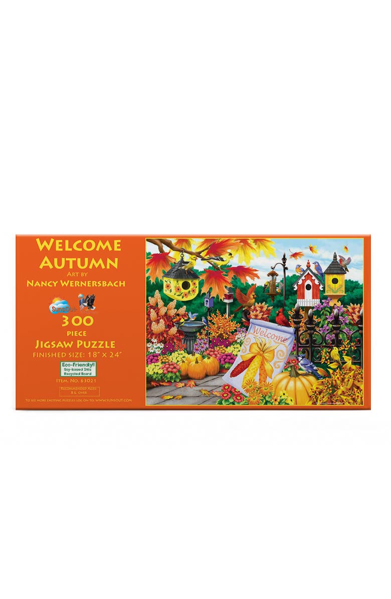 Sunsout Welcome Autumn 300 piece Jigsaw Puzzle for Adults, Alternate, color, Multicolor