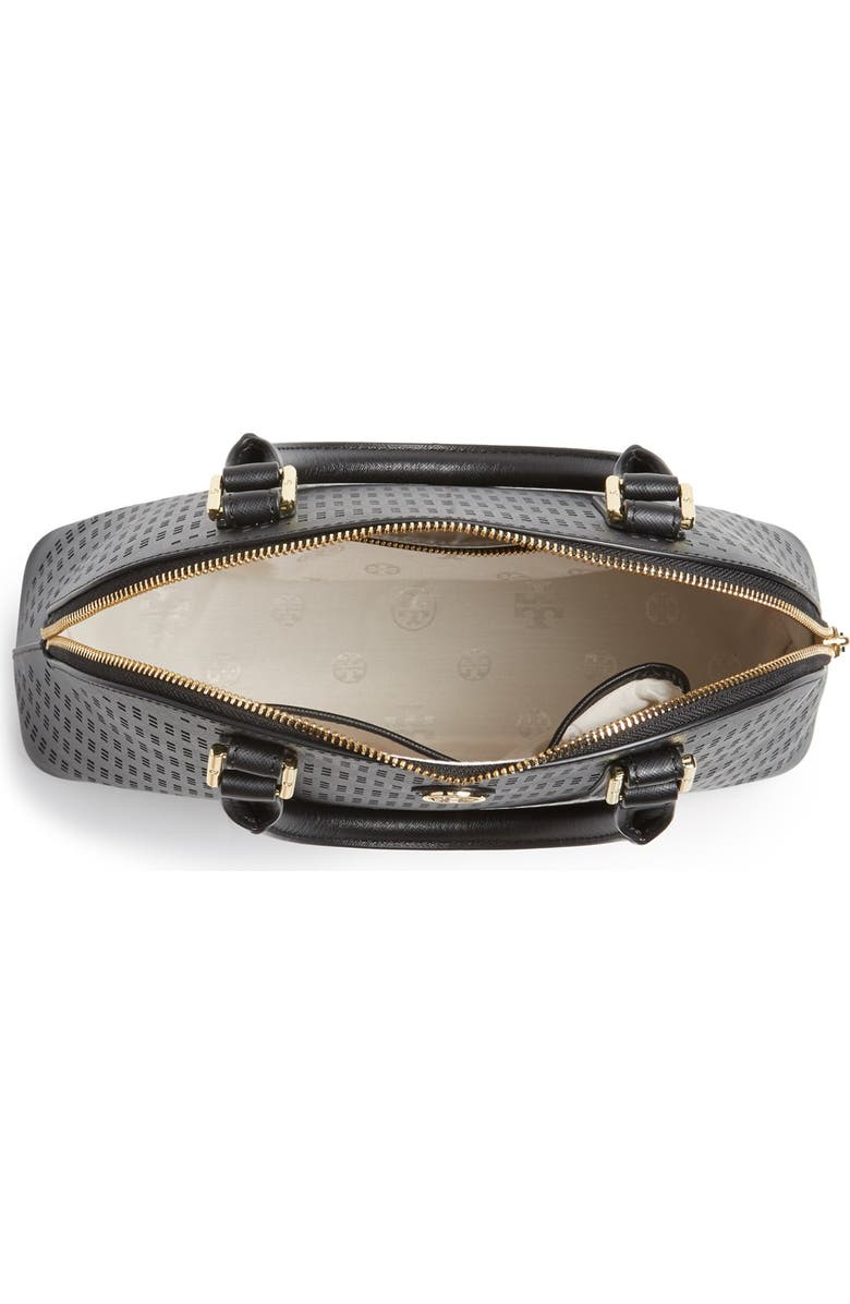 Tory Burch 'Robinson' Perforated Leather Dome Satchel, Alternate, color,