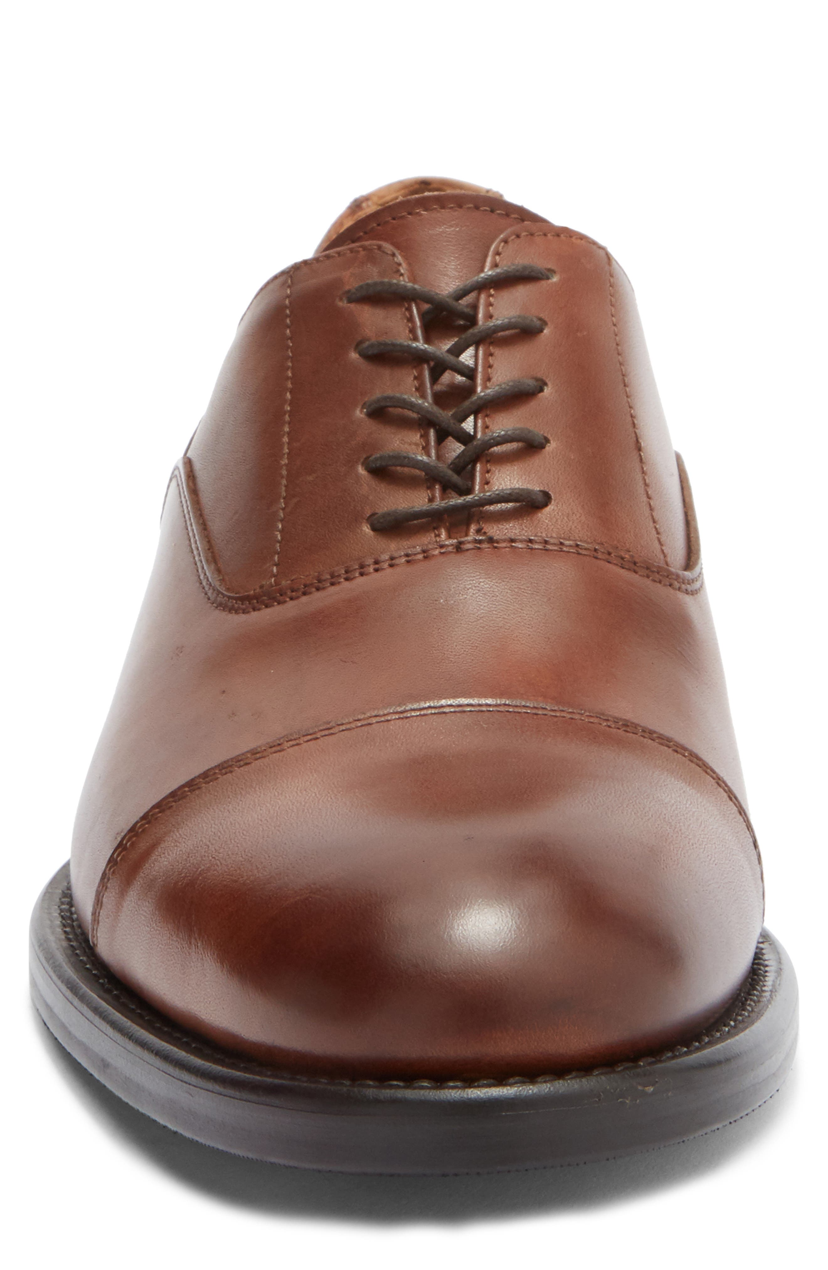 Italian Collection Orvieto Cap Toe Oxford, Alternate, color, CHESTNUT LEATHER