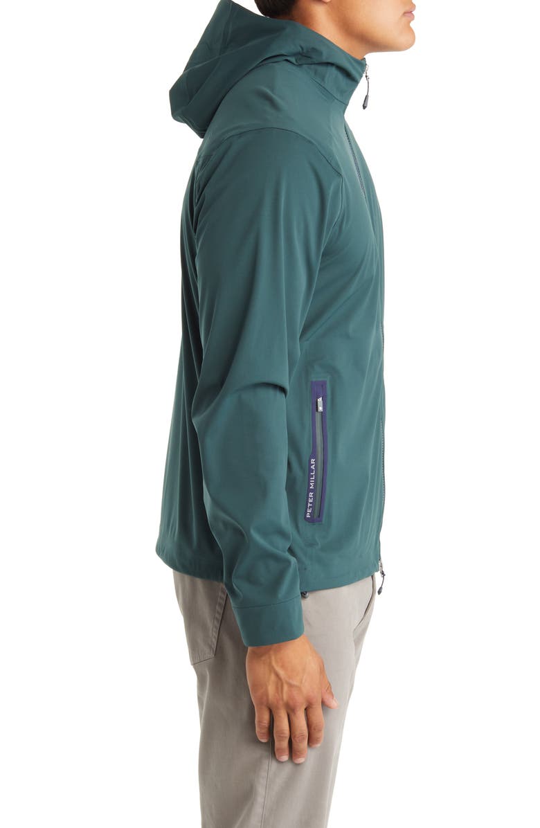 Peter Millar Hyperlight Link 3-Layer Hooded Jacket, Alternate, color, 