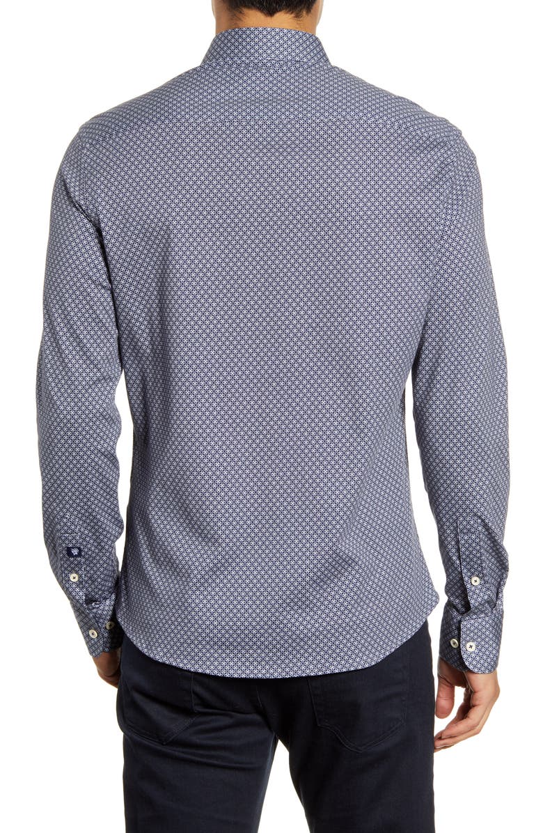 Stone Rose Regular Fit Button-Down Performance Sport Shirt, Alternate, color,