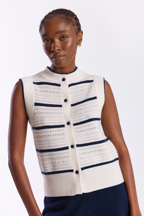 Textured Taylor 100% Cashmere Tank
