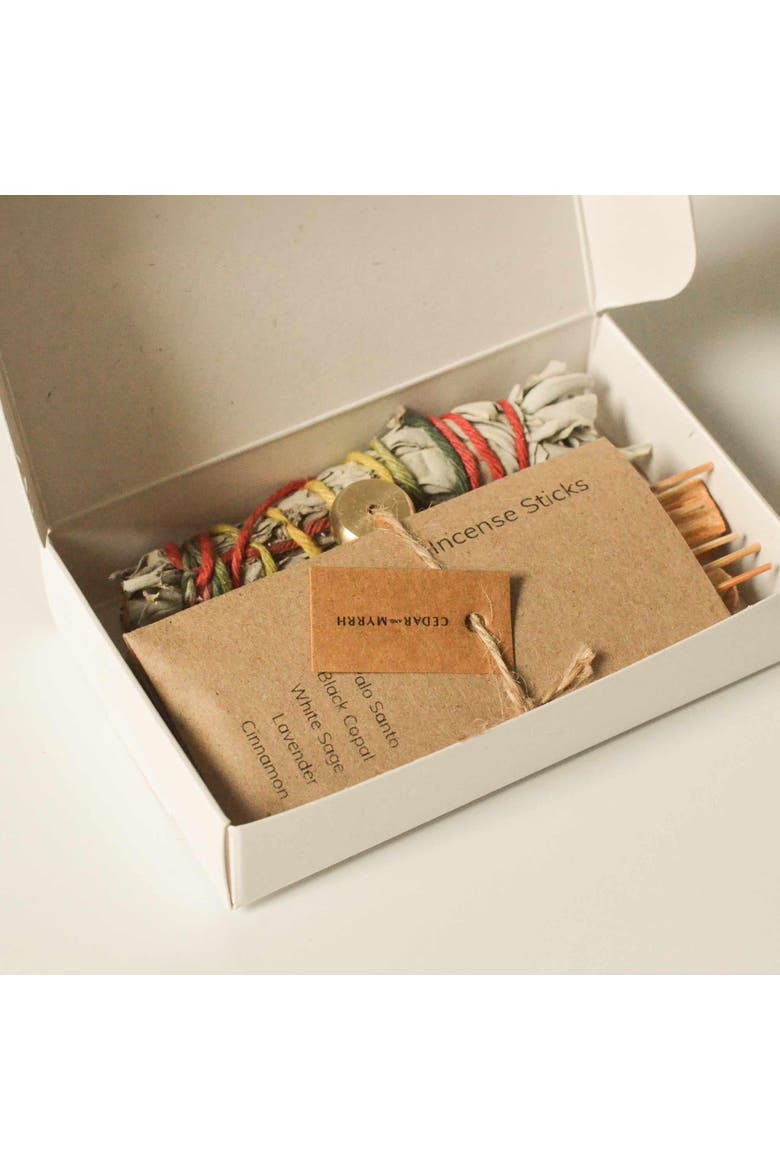Sacred Burning Ritual Kit - Incense, Palo Santo and Sage, Alternate, color, No Color