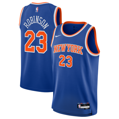 Youth Nike Mitchell Robinson Blue New York Knicks Swingman Jersey - Icon Edition