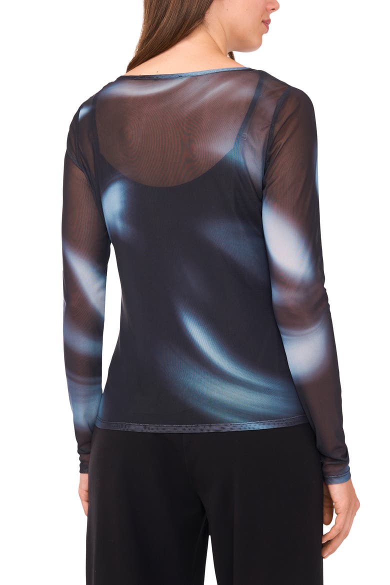 Swift Blur Mesh Top, Alternate, color, RICH BLACK