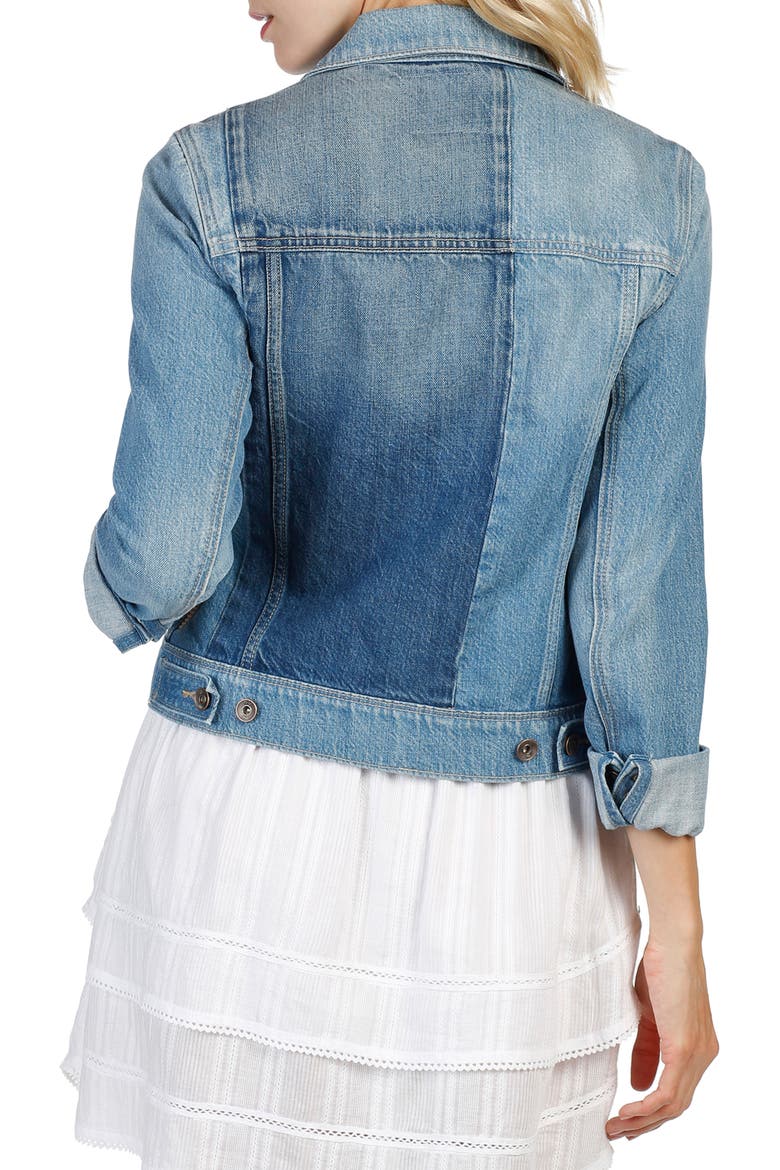Rowan Pieced Denim Jacket, Alternate, color, RIVERLY