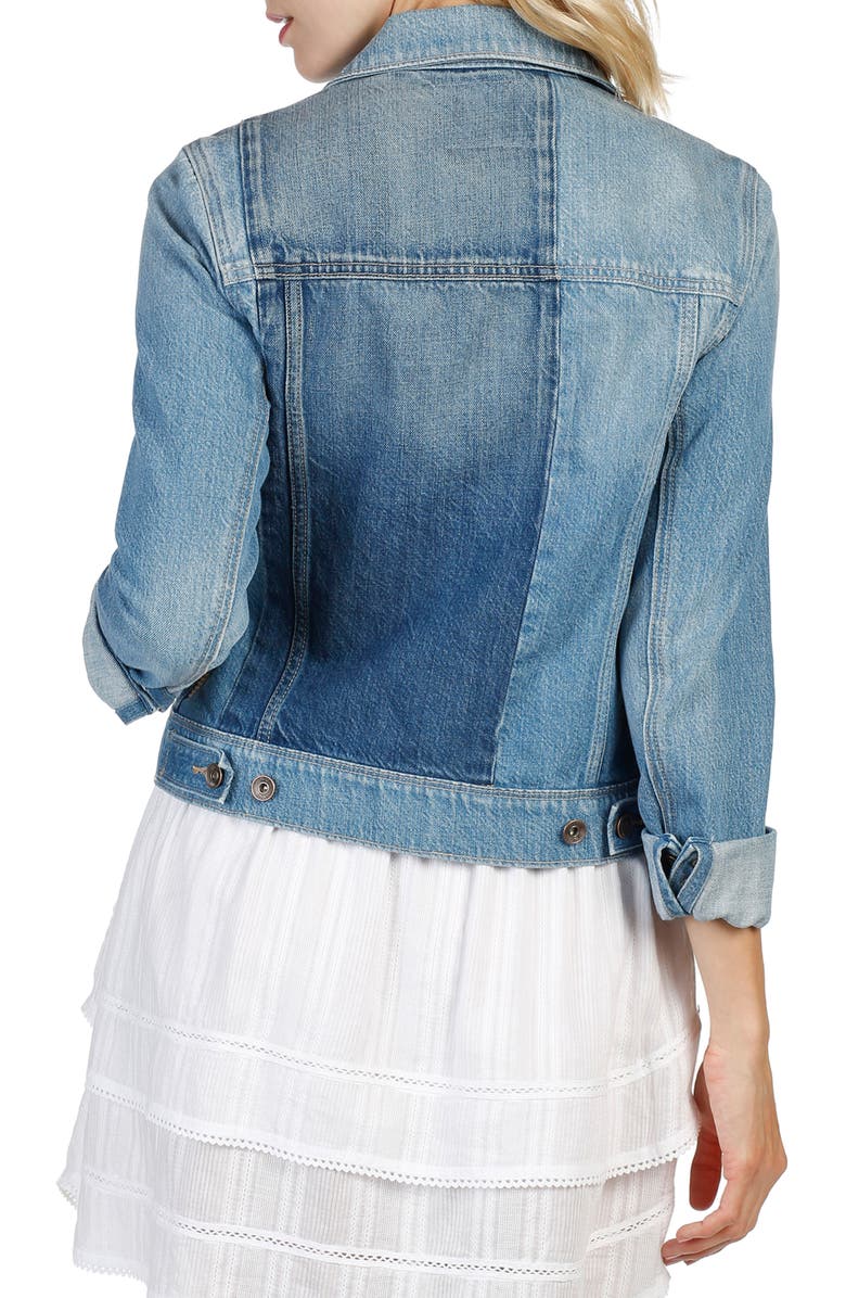 PAIGE Rowan Pieced Denim Jacket, Alternate, color, 