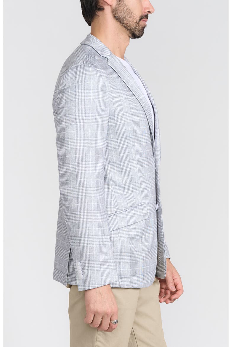 Gray Plaid Blazer, Alternate, color, GREY
