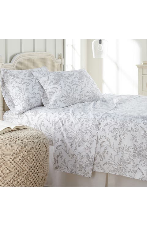 Southshore Fine Linens Winter Brush Sheet Set