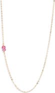 Nashelle Semiprecious Stone Station Chain Necklace