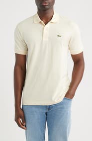 Lacoste Essentials Classic Fit Cotton Blend Piqué Polo
