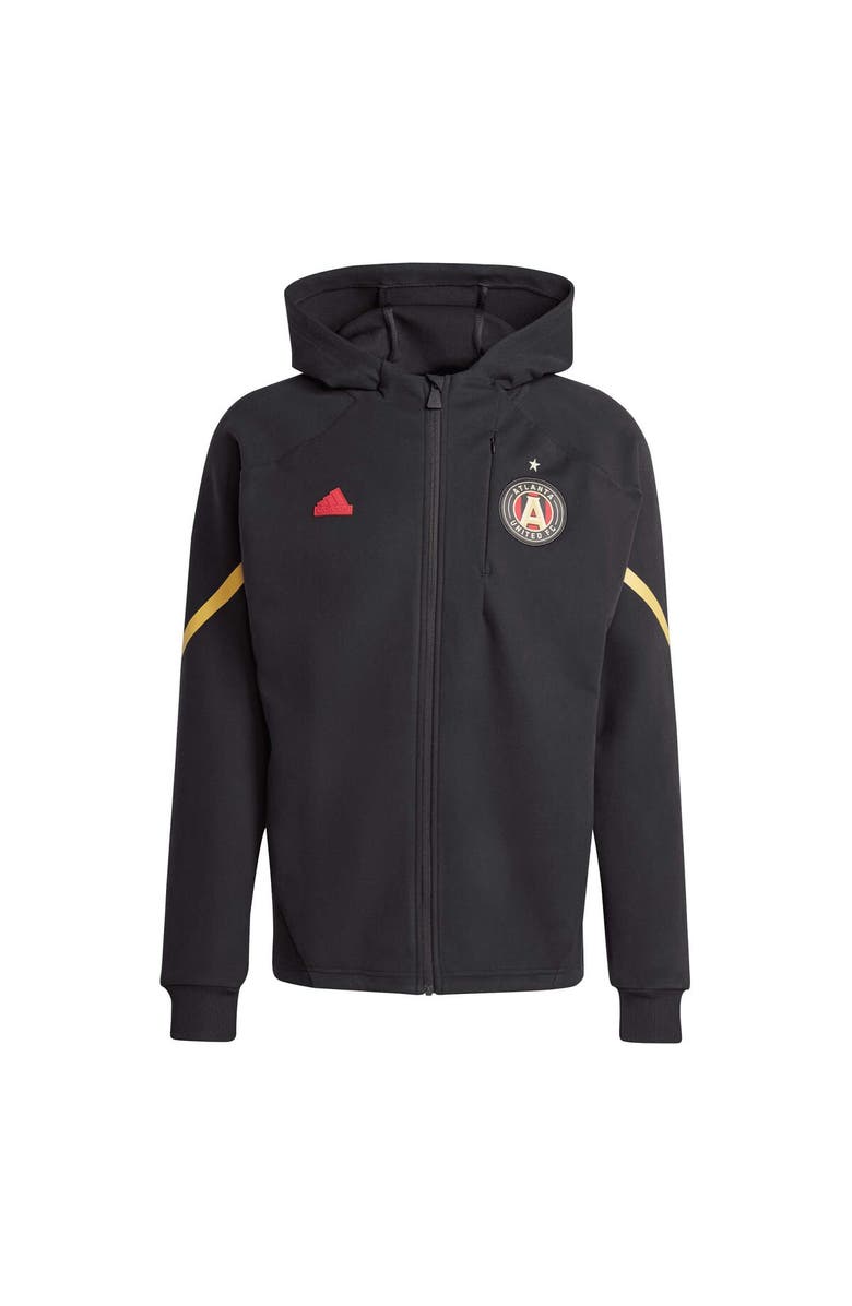 adidas Men's adidas Black Atlanta United FC 2024 Anthem Travel Raglan Sleeve Full-Zip Jacket, Main, color, Black