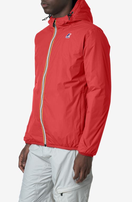 Shop K-way Le Vrai 4.0 Claude Warm Water Repellent Jacket In Red
