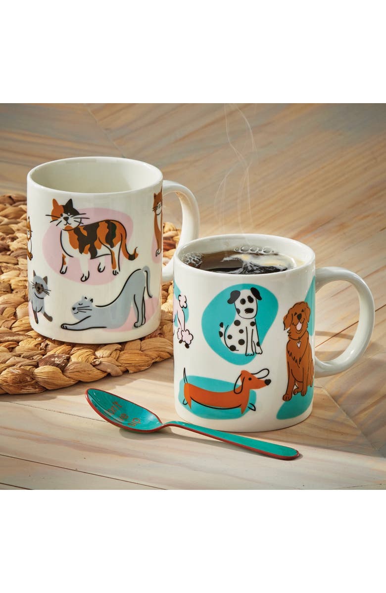 tag Dashing Dogs Bone China Mug Multi 12 oz 3.25 x 3.25 x 3.5 in, Alternate, color, Multicolored