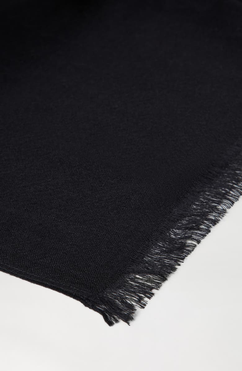 Brunello Cucinelli Cashmere and silk scarf, Alternate, color, Black