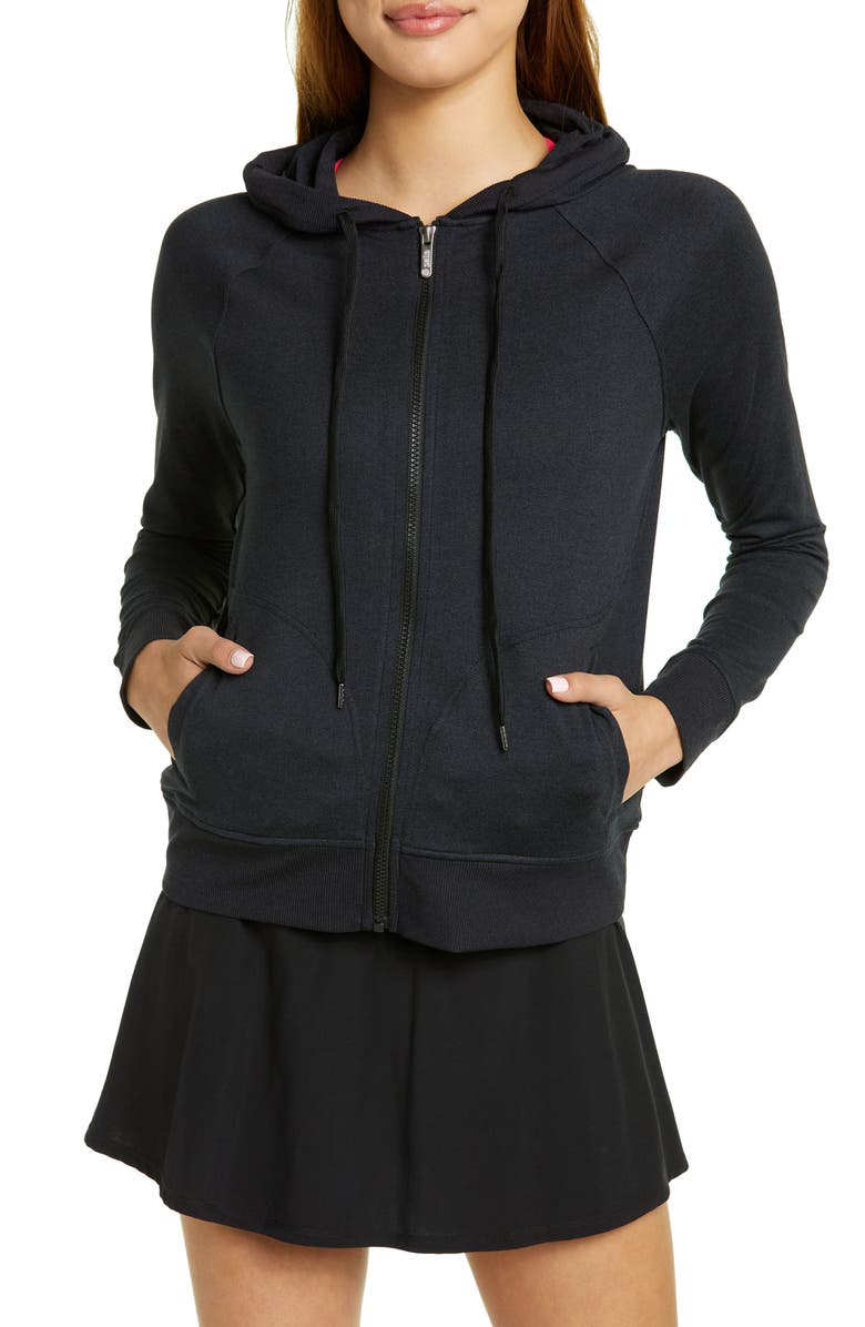 Zella Restore Soft Full Zip Hoodie, Alternate, color, 
