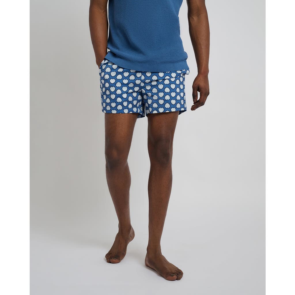 Onia Charles 4 Swim Trunk In Dark Blue Multi