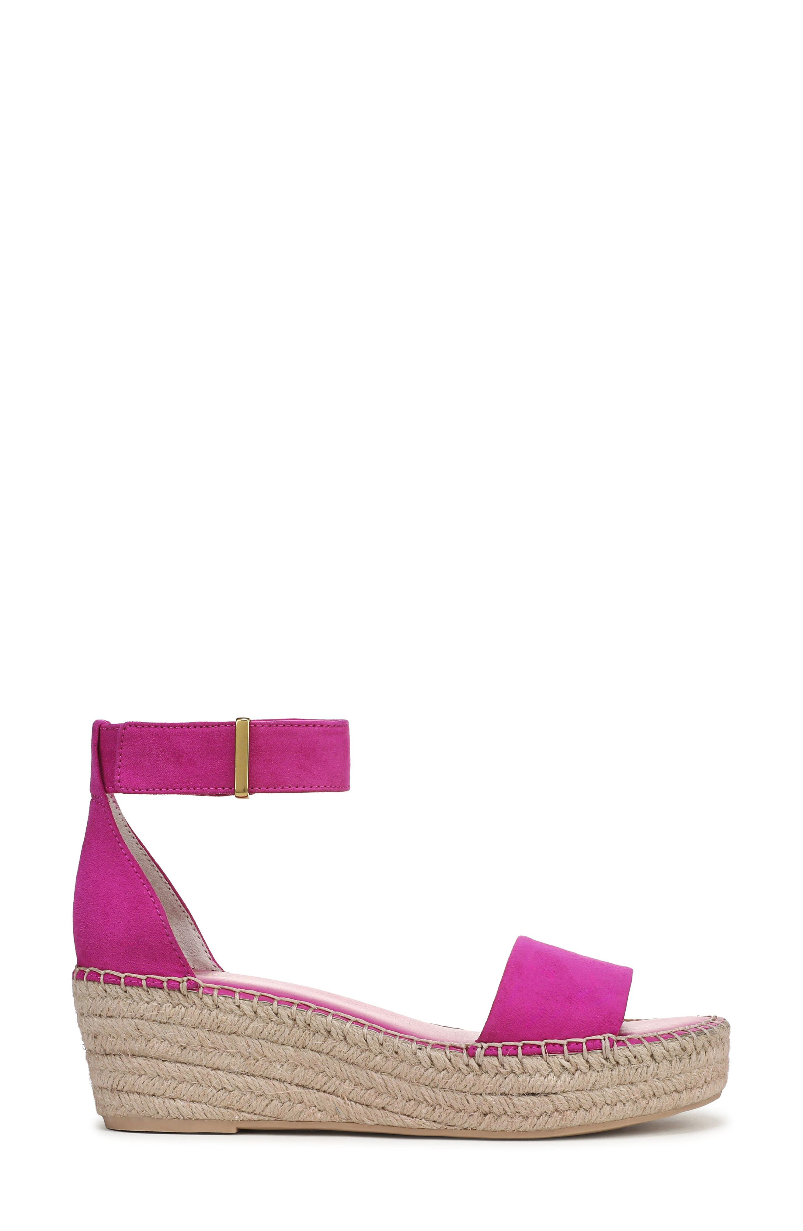 Pela Espadrille Platform Sandal, Alternate, color, FUCHSIA