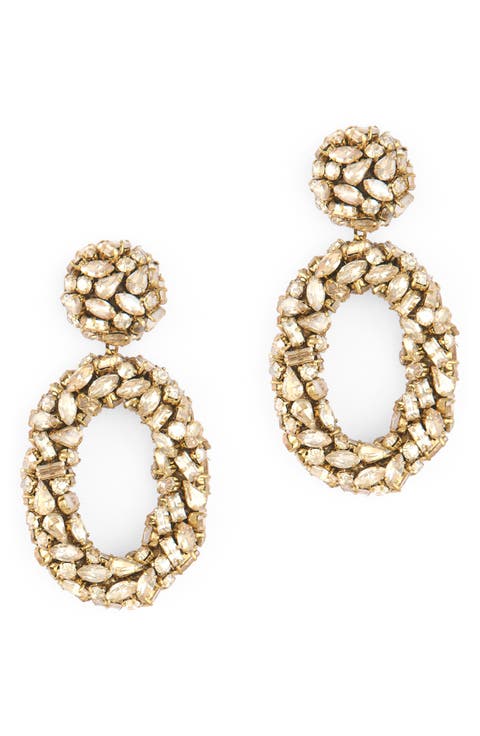 Dinorah Crystal Drop Earrings