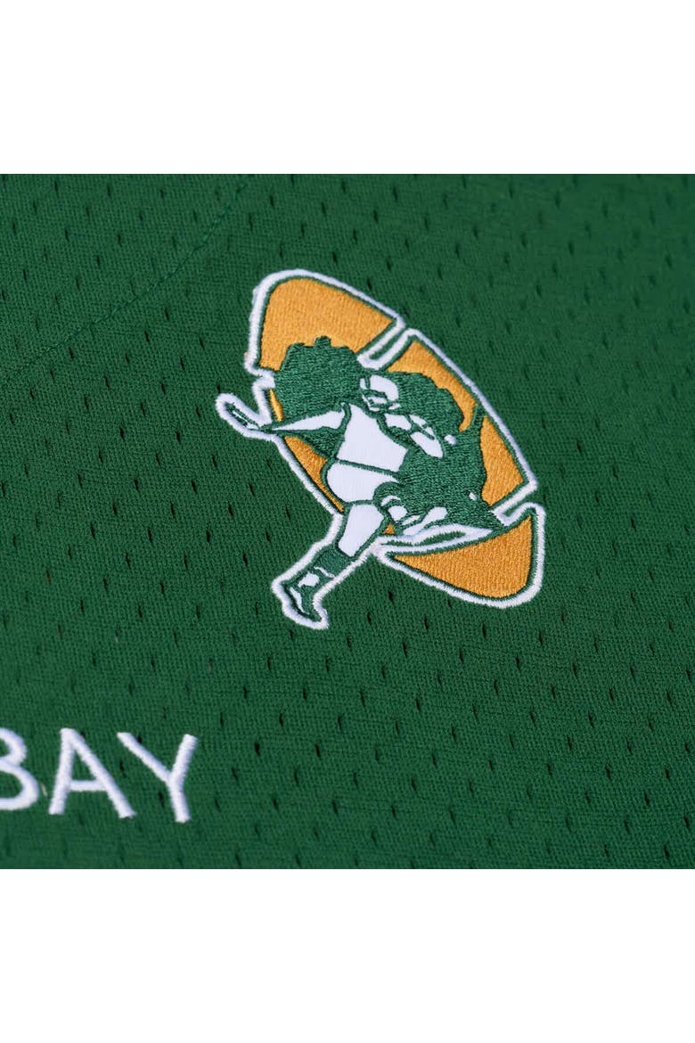 Men's Mitchell & Ness  Green Bay Packers Green Head Coach Mesh Full-Button Fashion Jersey, Alternate, color, Green
