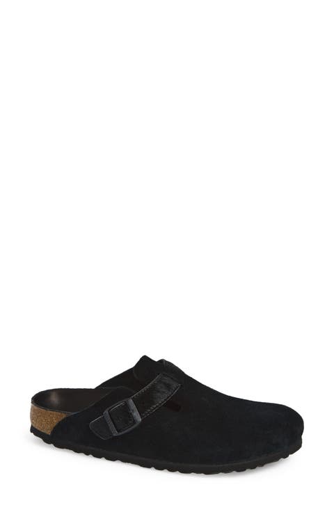 Boston Genuine Calf Hair Trim Clog